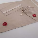 Individual Flor Vermelha Foto 2