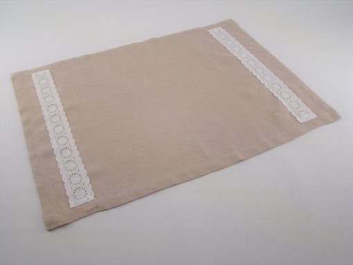 Individual Renda Branca Foto 1