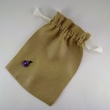 Saco Pano Botão Lilás foto 2